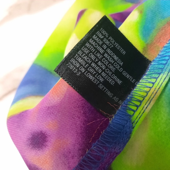 Worthington Top Women's Sz PXL Multicolor Sleeveless Button Down Ruffles - Picture 8 of 10